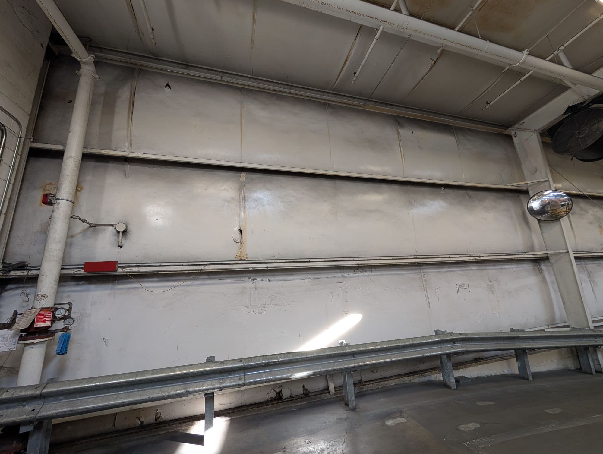 Industrial Exhaust Fan Installation, before