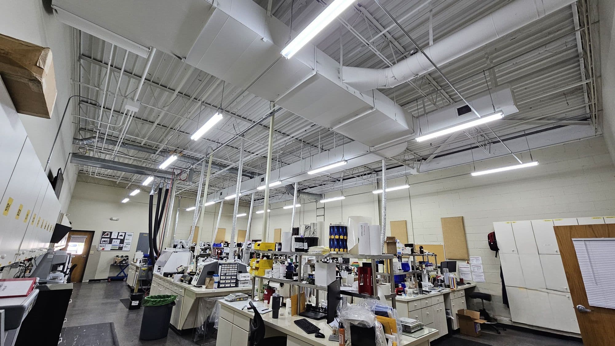 Laboratory Ceiling & Lighting Improvements, before