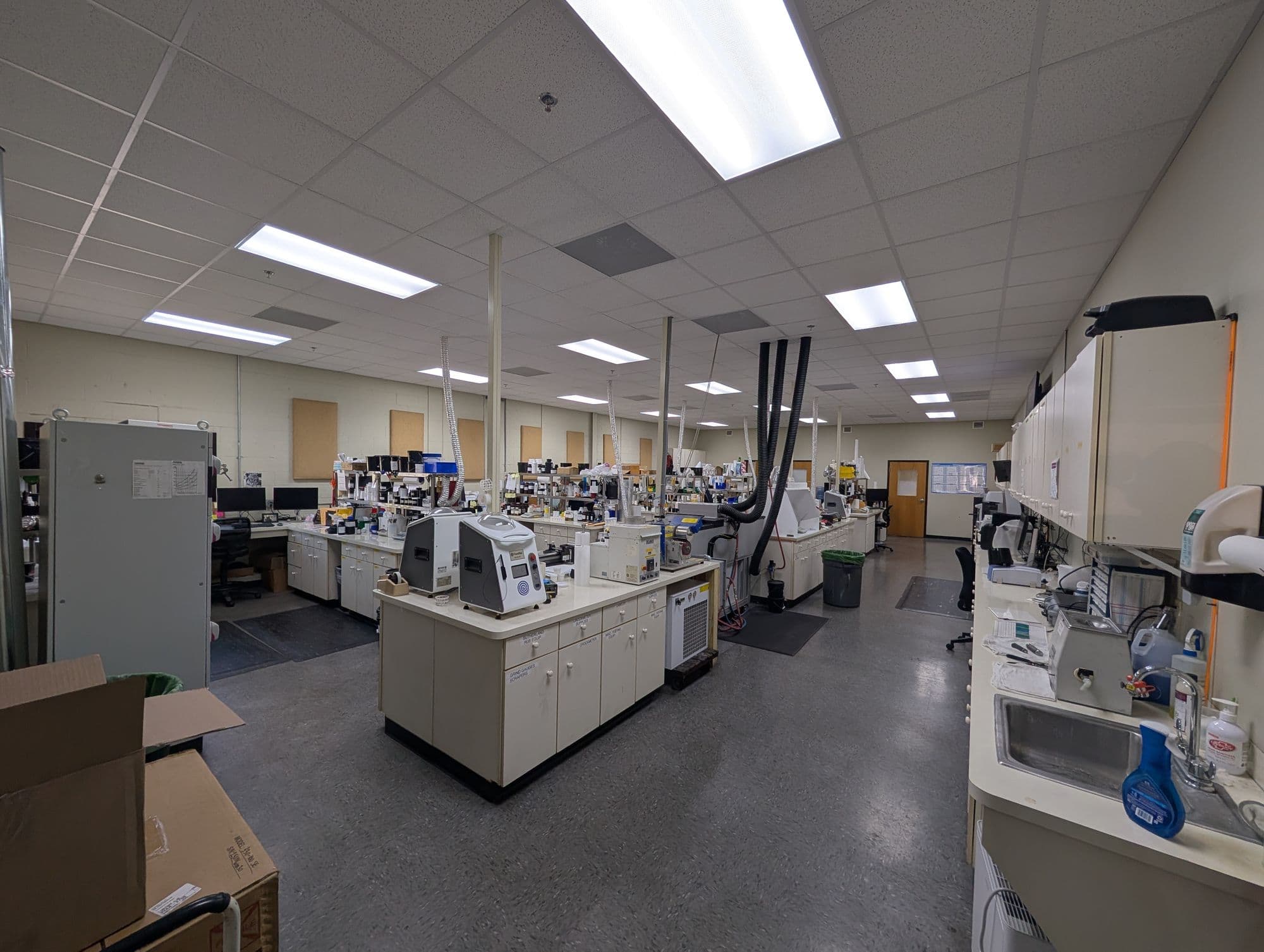 Laboratory Ceiling & Lighting Improvements, finished