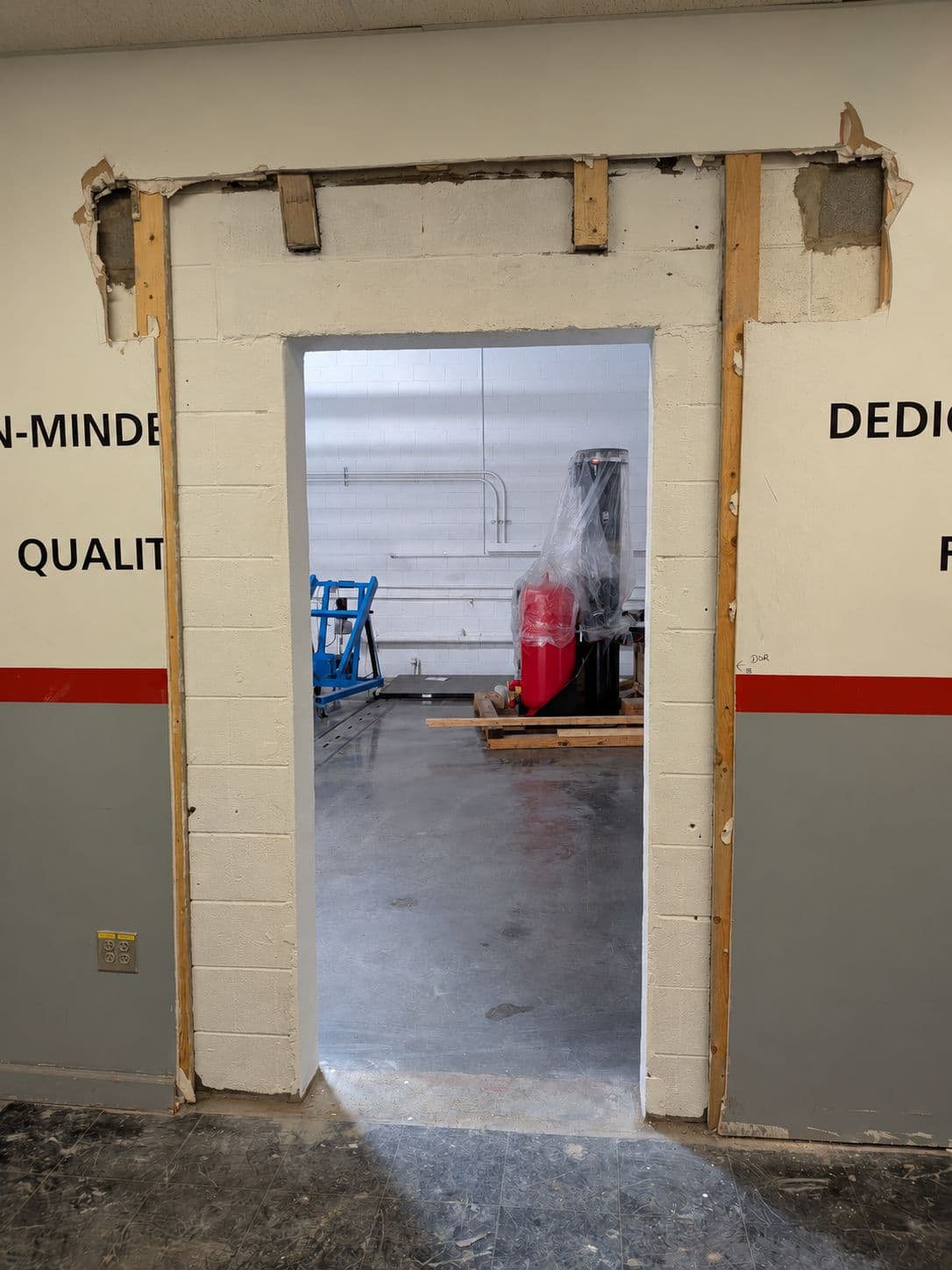 Operations Meeting Room Renovation, during