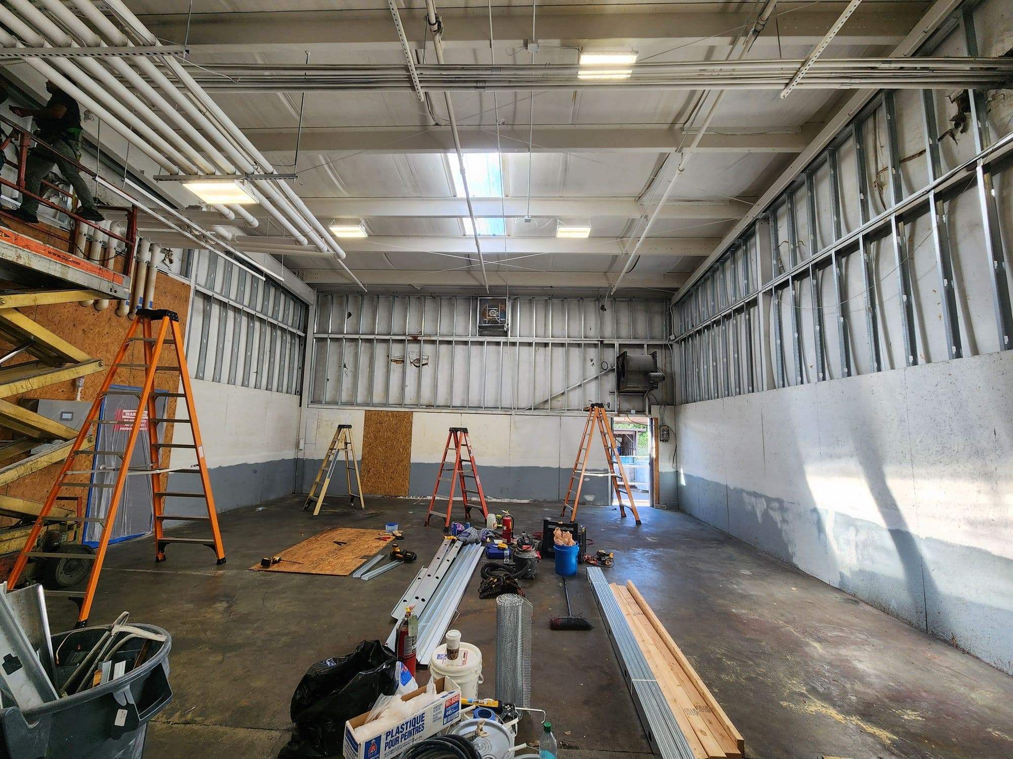 Production-Area Renovation, during