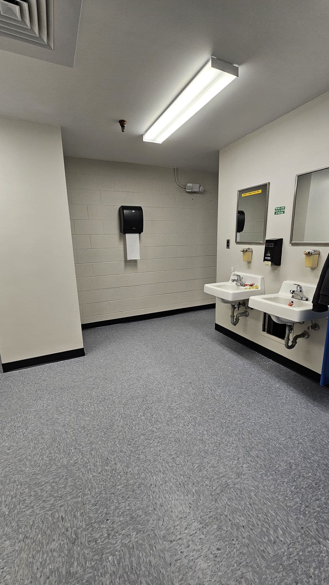 Industrial Restroom Renovation, completed