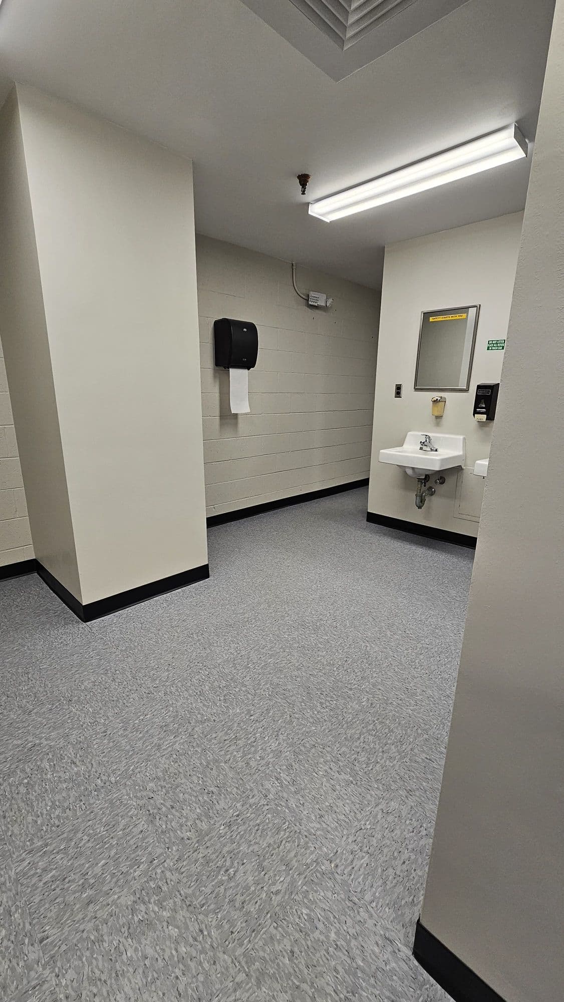 Industrial Restroom Renovation, completed